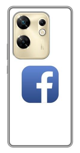 Чехол с принтом "Лого Фейсбук" для Infinix Zero 30