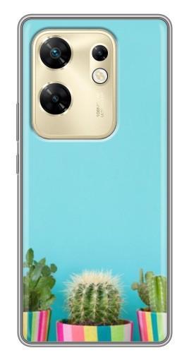 Чехол с картинкой "Маленькие кактусы" для Infinix Zero 30