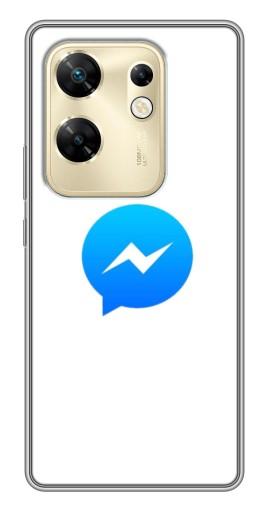 Чехол с картинкой "messenger logo" для Infinix Zero 30