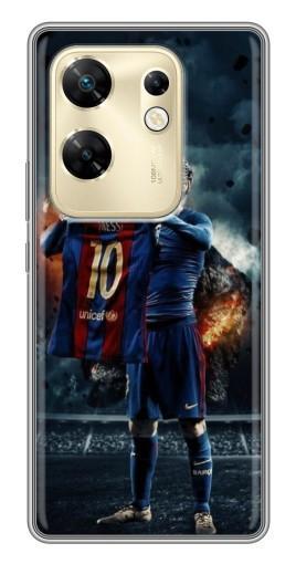 Чехол с картинкой "Месси с футболкой" для Infinix Zero 30