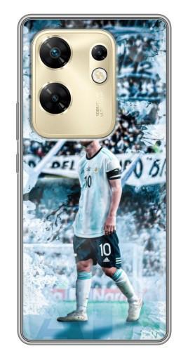 Чехол с картинкой "Месси в Аргентине" для Infinix Zero 30