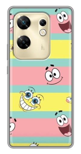 Чехол с принтом "Мордашки" для Infinix Zero 30