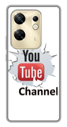 Силиконовый чехол с изображением "My YouTube" для Infinix Zero 30