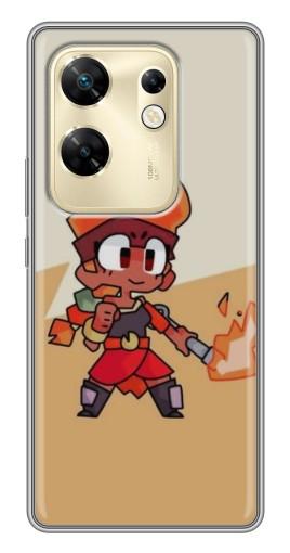 Чехол с картинкой "Нарисованная Amber" для Infinix Zero 30