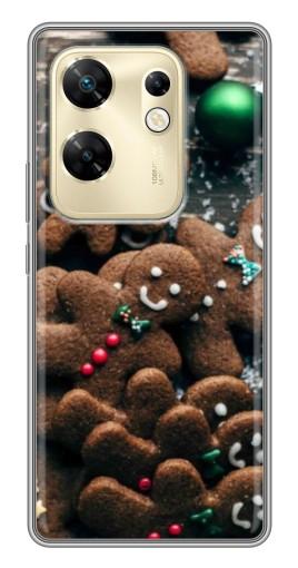 Силиконовый чехол с изображением "Новогодние человечки" для Infinix Zero 30