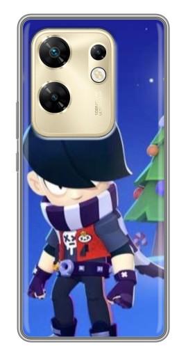 Чехол с картинкой "Новогодний Эдгард" для Infinix Zero 30