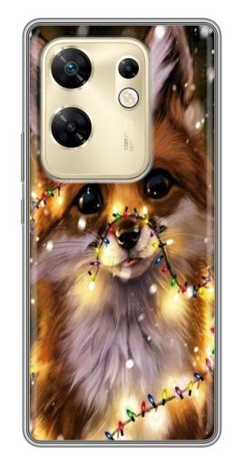 Чехол с принтом "Новогодний лесенок" для Infinix Zero 30