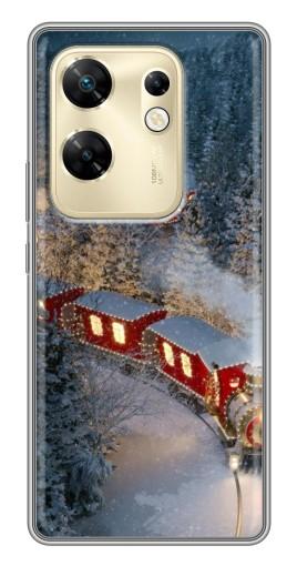 Чехол с печатью "Новогодний поезд" для Infinix Zero 30