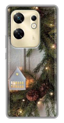 Чехол с принтом "Новогодний венок" для Infinix Zero 30