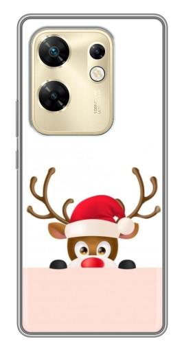 Силиконовый чехол с изображением "Олень в шапке" для Infinix Zero 30