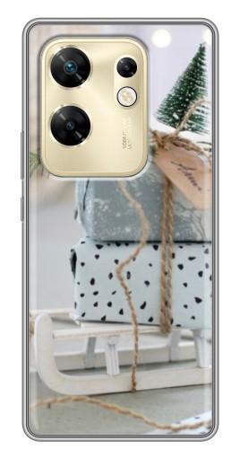 Чехол с печатью "Подарки на санках" для Infinix Zero 30