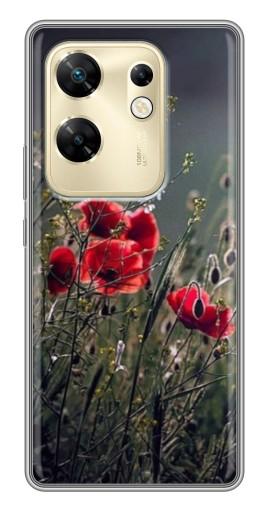Чехол с картинкой "Поле цветов" для Infinix Zero 30
