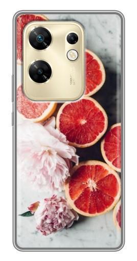 Чехол с картинкой "Половинки грейпфрутов" для Infinix Zero 30