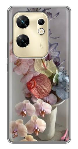 Чехол с картинкой "Разноцветные орхидеи" для Infinix Zero 30
