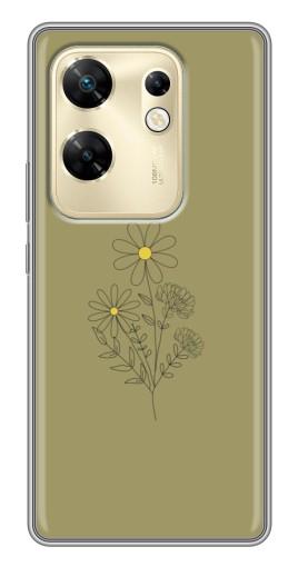 Силиконовый чехол с изображением "Рисунок ромашка" для Infinix Zero 30