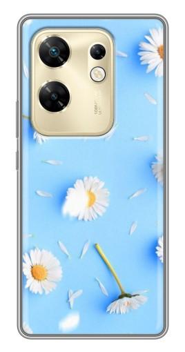 Силиконовый чехол с изображением "Ромашковый фон" для Infinix Zero 30