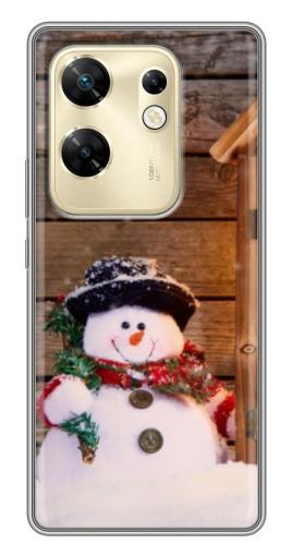 Чехол с принтом "Рождественский снеговик" для Infinix Zero 30