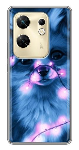Чехол с картинкой "Синяя лисичка" для Infinix Zero 30