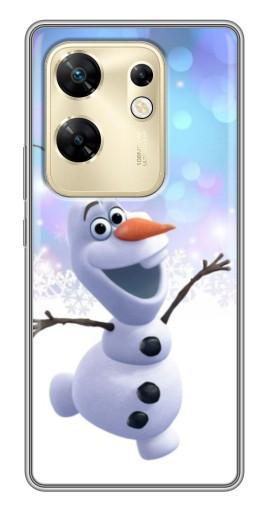 Силиконовый чехол с изображением "Снеговик Олаф" для Infinix Zero 30