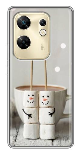 Чехол с печатью "Снеговики из зефира" для Infinix Zero 30