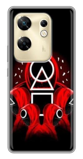 Чехол с картинкой "Солдаты с игры кальмара" для Infinix Zero 30