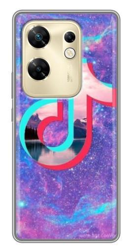 Силиконовый чехол с изображением "ТикТок мраморный" для Infinix Zero 30