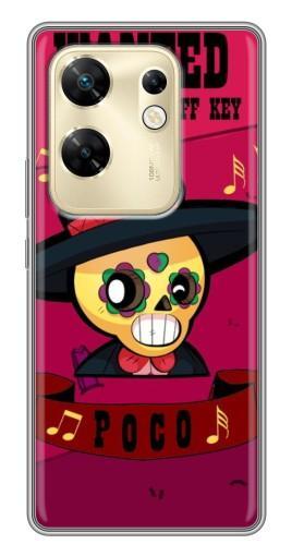Чехол с принтом "WANTED POCO" для Infinix Zero 30