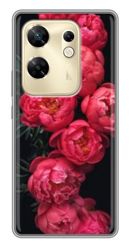 Силиконовый чехол с изображением "Яркие пионы" для Infinix Zero 30