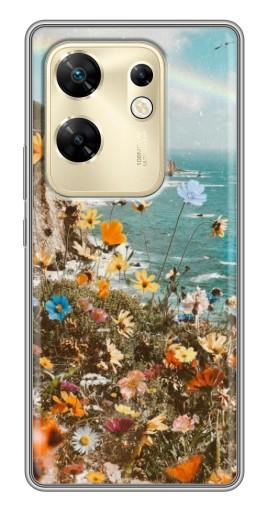 Чехол с печатью "Яркие полевые цветы" для Infinix Zero 30