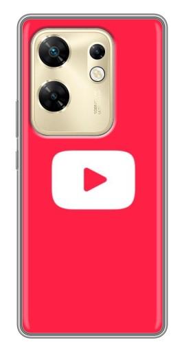 Чехол с картинкой "YouTube Кнопка" для Infinix Zero 30