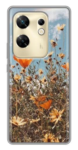 Силиконовый чехол с изображением "Желтые цветы" для Infinix Zero 30