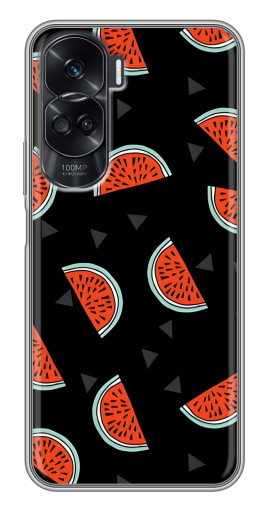 Чехол с принтом "Арбузы на черном" для Huawei Honor 90 Lite