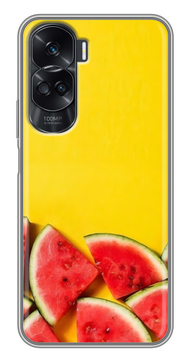 Чехол с картинкой "Арбузики на желтом" для Huawei Honor 90 Lite