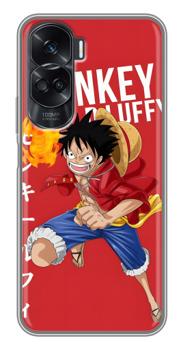 Чехол с принтом "Атакующий D Luffy" для Huawei Honor 90 Lite