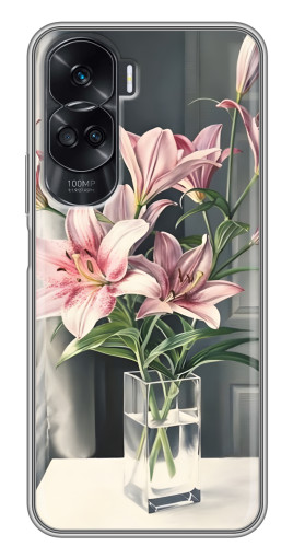 Чехол с принтом "Букет лилии" для Huawei Honor 90 Lite