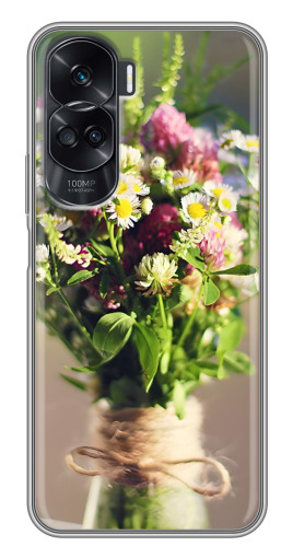 Чехол с печатью "Букет полевых цветов" для Huawei Honor 90 Lite