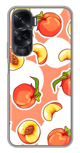Чехол с картинкой "Дольки персиков" для Huawei Honor 90 Lite