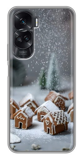 Чехол с печатью "Домики из пряников" для Huawei Honor 90 Lite