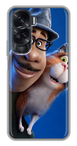 Чехол с печатью "Джо и кот" для Huawei Honor 90 Lite