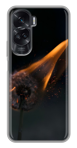 Чехол с картинкой "Горящий одуванчик" для Huawei Honor 90 Lite