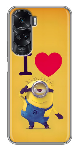 Силиконовый чехол с изображением "I Love Minion" для Huawei Honor 90 Lite