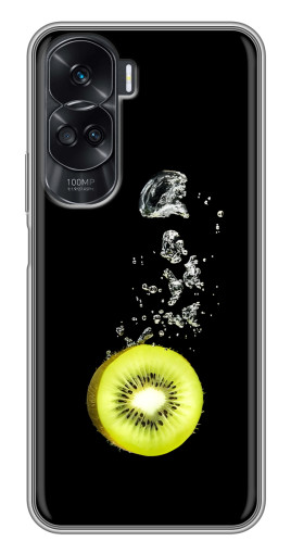 Чехол с картинкой "Киви на черном" для Huawei Honor 90 Lite