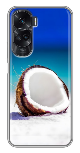 Чехол с картинкой "Кокос на пляже" для Huawei Honor 90 Lite