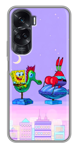 Чехол с печатью "Крабс и Спанч Боб" для Huawei Honor 90 Lite