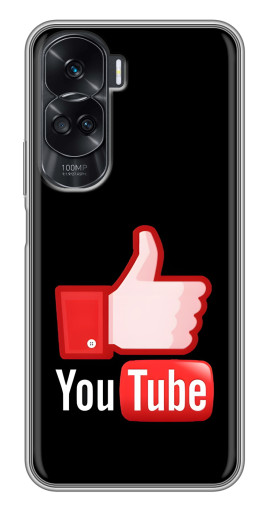 Чехол с принтом "Лайк YouTube" для Huawei Honor 90 Lite