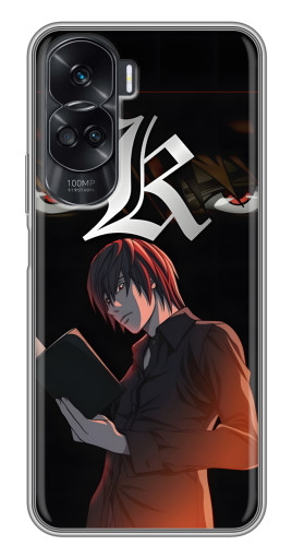 Силиконовый чехол с изображением "Лайт Ягами Death Note" для Huawei Honor 90 Lite