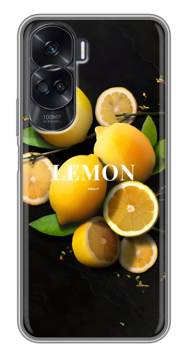 Чехол с принтом "Лимон на черном" для Huawei Honor 90 Lite