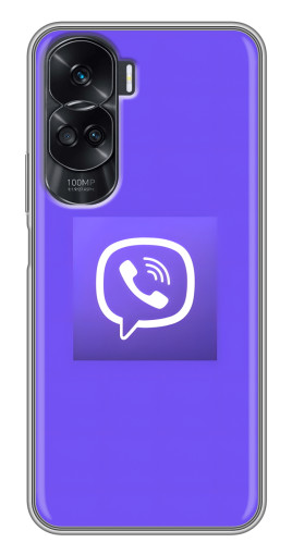 Силиконовый чехол с изображением "Лого Viber" для Huawei Honor 90 Lite