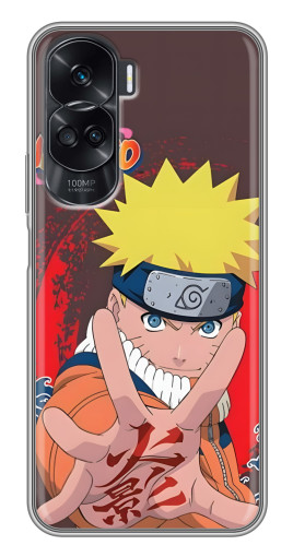 Силиконовый чехол с изображением "Naruto атакует" для Huawei Honor 90 Lite