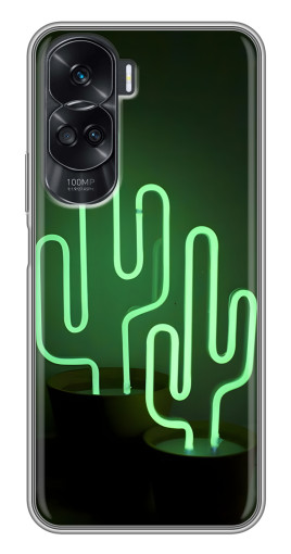 Силиконовый чехол с изображением "Неоновый кактус" для Huawei Honor 90 Lite